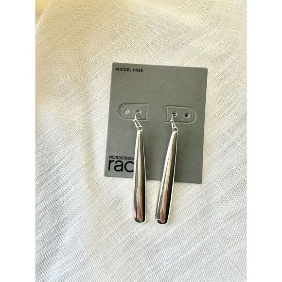 Nordstrom‘s Silver color drop dangle earrings ￼ - Picture 1 of 2